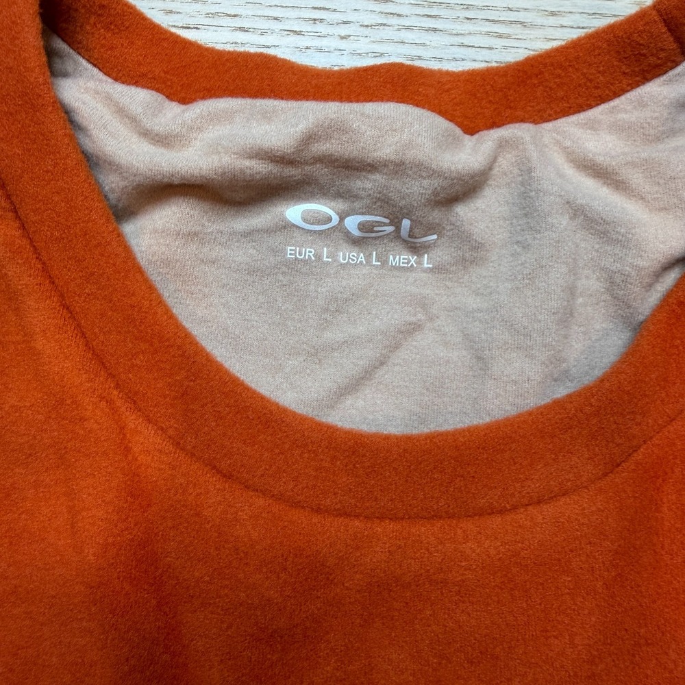 OGL Womens Large Fleece Pullover‎ Sweatshirt Crewneck Built in Bra Comfy MaxWarm - Picture 4 of 7